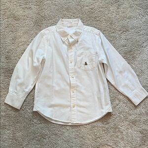 Baby GAP Toddler Boys Size 5T White Button Down Kids' Shirt.  100% Cotton.